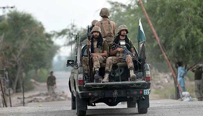 Pakistan Army soldiers patrol in a Khyber Pakhtunkhwa. — AFP/File