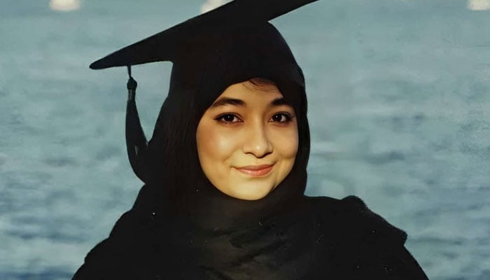 An undated image of incarcerated Pakistani scientist Dr Aafia Siddiqui. — X/@AdreesUnai8335/File