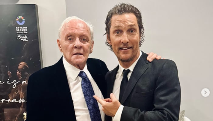 Matthew McConaughey with Anthony Hopkins