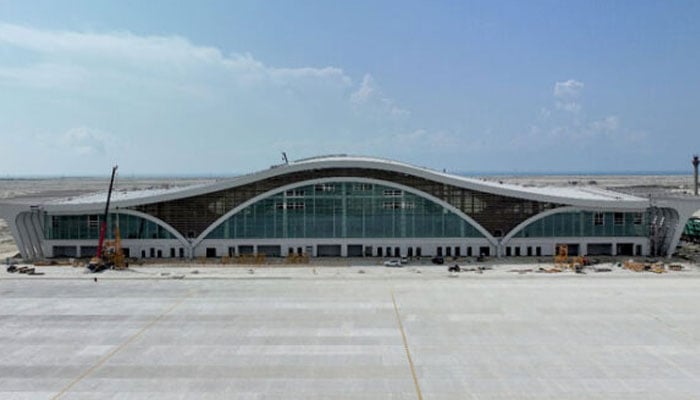 An aerial view of the New Gwadar International Airport. — APP/File