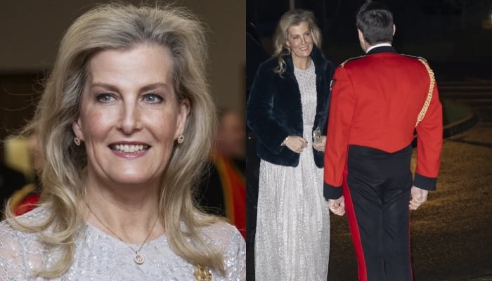 Duchess Sophie wins over Royal fans with stunning appearance at Army Music dinner