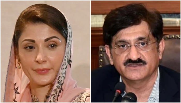 Photo collage shows Punjab Chief Minister Maryam Nawaz (left) and Sindh Chief Minister Murad Ali Shah. — AFP/PPI/File