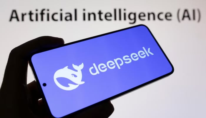 The DeepSeek logo and words reading Artificial Intelligence AI are seen in this illustration taken on January 29, 2025. — Reuters