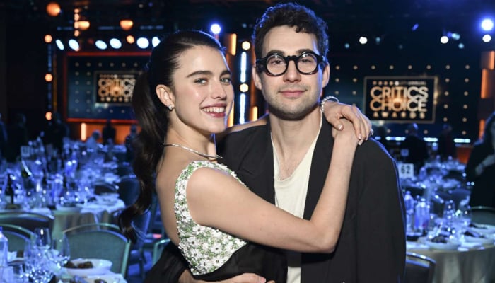 Jack Antonoff and Margaret Qualley give fans pair of goals on Grammy's gala