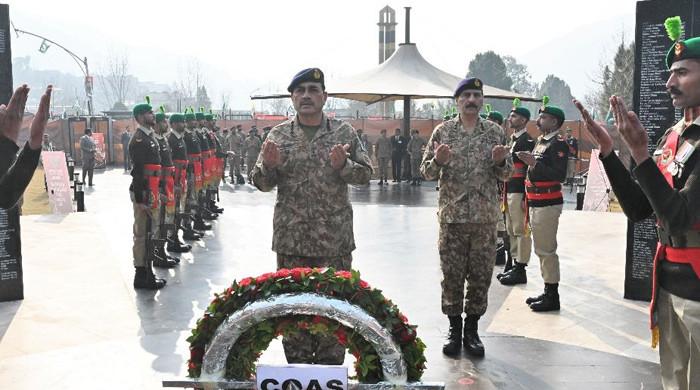 COAS AJK وزٹ پر کسی بھی جارحیت کا جواب دینے کا عزم کرتا ہے