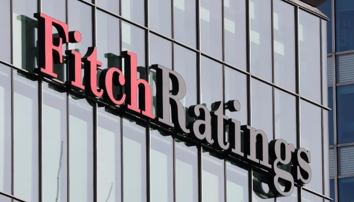 The Fitch Ratings logo is seen at their offices at Canary Wharf financial district in London, Britain, March 3, 2016. — Reuters