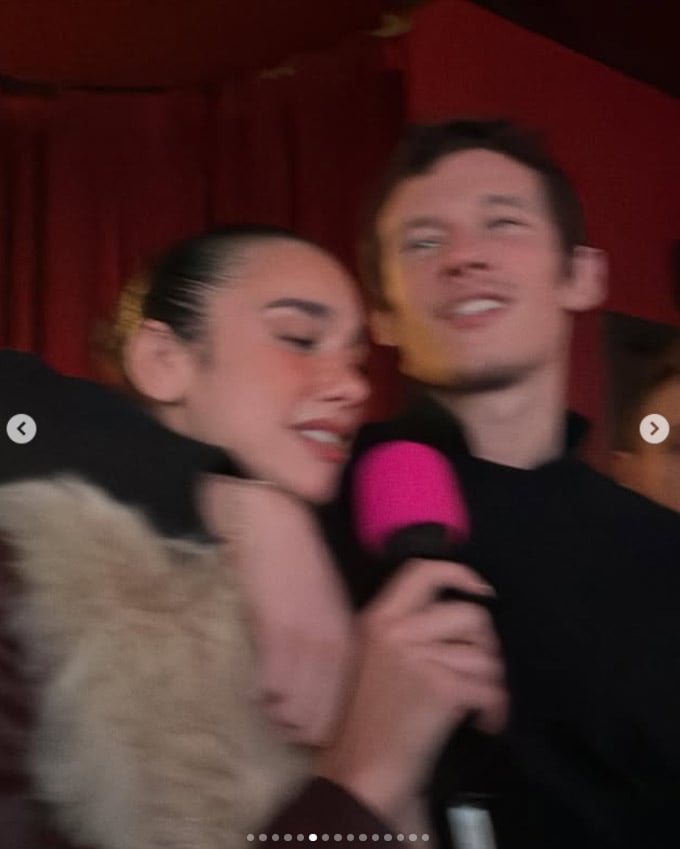 Dua Lipa, Callum Turner serve up silly faces on his birthday