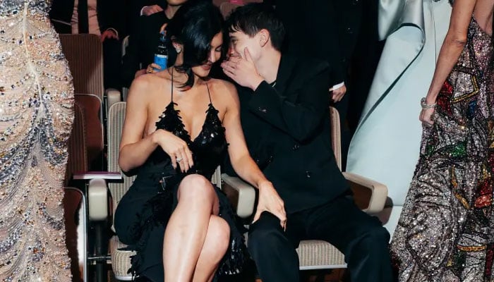 Kylie Jenner and Timothee Chalamet locked hands at the BAFTAs 2025