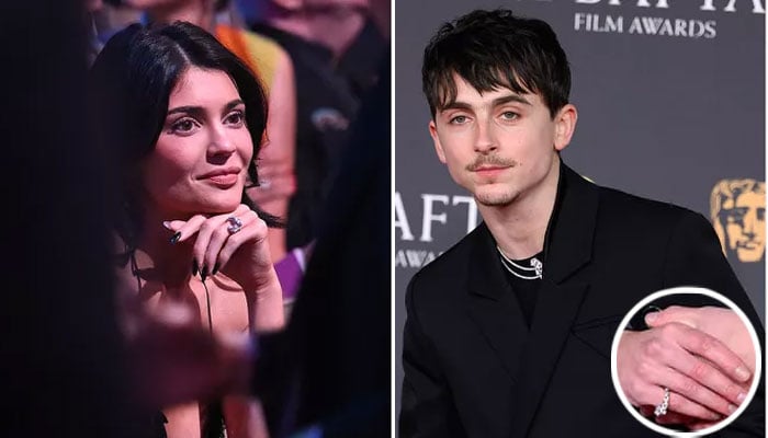 Kylie Jenner and Timothee Chalamet wore matching rings during their BAFTAs attendance