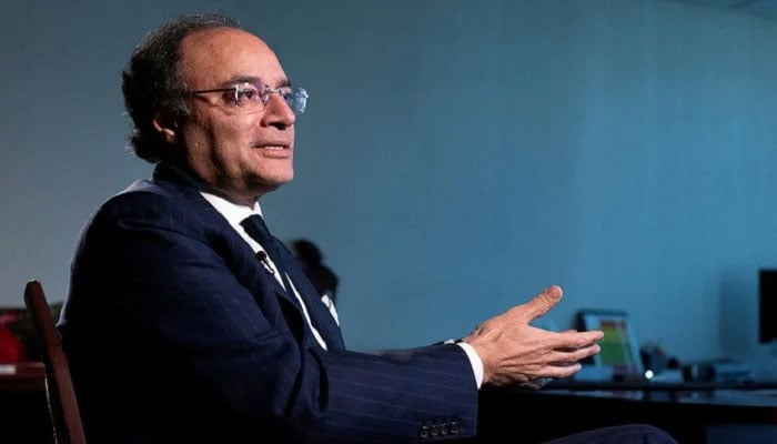 Finance Minister Muhammad Aurangzeb is interviewed during the G20 Finance Ministers and Central Bank Governors Meeting at the IMF and World Banks 2024 annual Spring Meetings in Washington. — Reuters/File