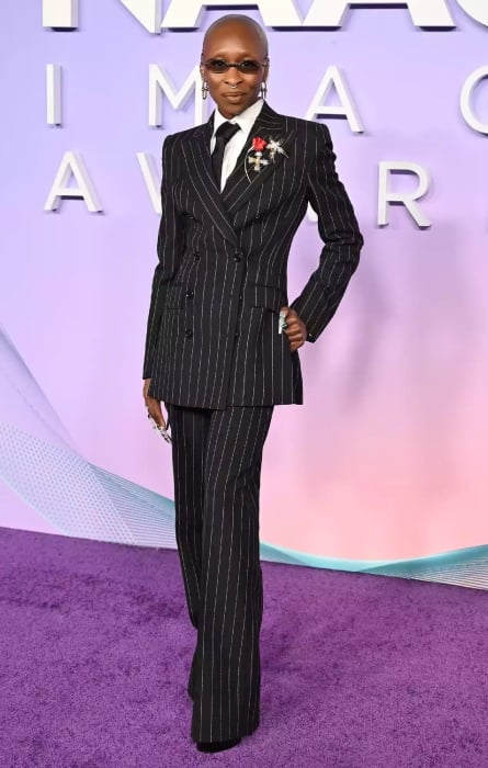 Cynthia Erivo brings bold fashion to the 2025 NAACP Image Awards